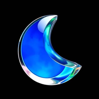 Decorative 3D Moon